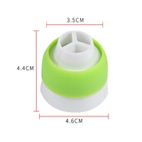 24pcsllotfree shipping new plastic tri color coupler for large pastry icing nozzles hb0227m
