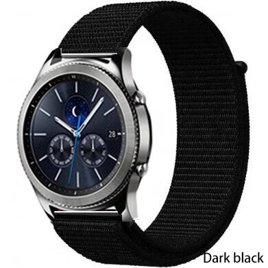 dark black 9 Gear s3 Frontier ремешок для samsung Galaxy watch 46 мм активный 2 42 мм amazfit ремешок Bip 20 мм 22 мм ремешок для часов huawei watch gt ремешок - Цвет ремешка: dark black 9