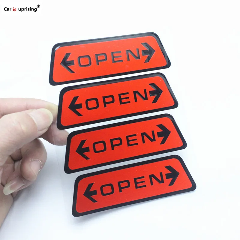 4 шт./компл. стайлинга автомобилей дверь открытой Предупреждение светоотражающие