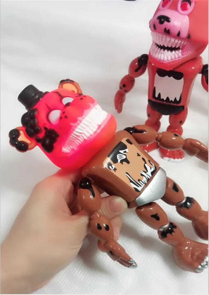 Five Nights At Freddy's FNAF Bonnie Foxy Freddy Fazbear/Ночной медведь Фредди, игрушки, фигурка, игрушка со звуком, светильник