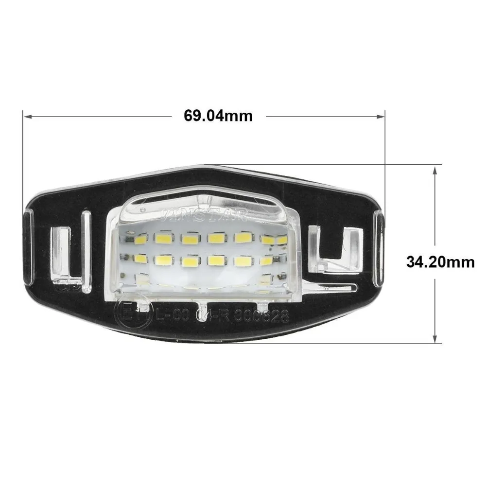 Супер яркие 18 SMD OEM сменные светодиодные лампы номерного знака для Acura MDX RL TL TSX ILX