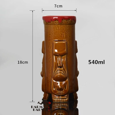 350 мл-700 мл 23 стиля Hawaii Tiki кружки Коктейльная чашка пивная кружка для напитков кружка для вина керамическая Ku. Ku. Kauioo кружка - Цвет: 23
