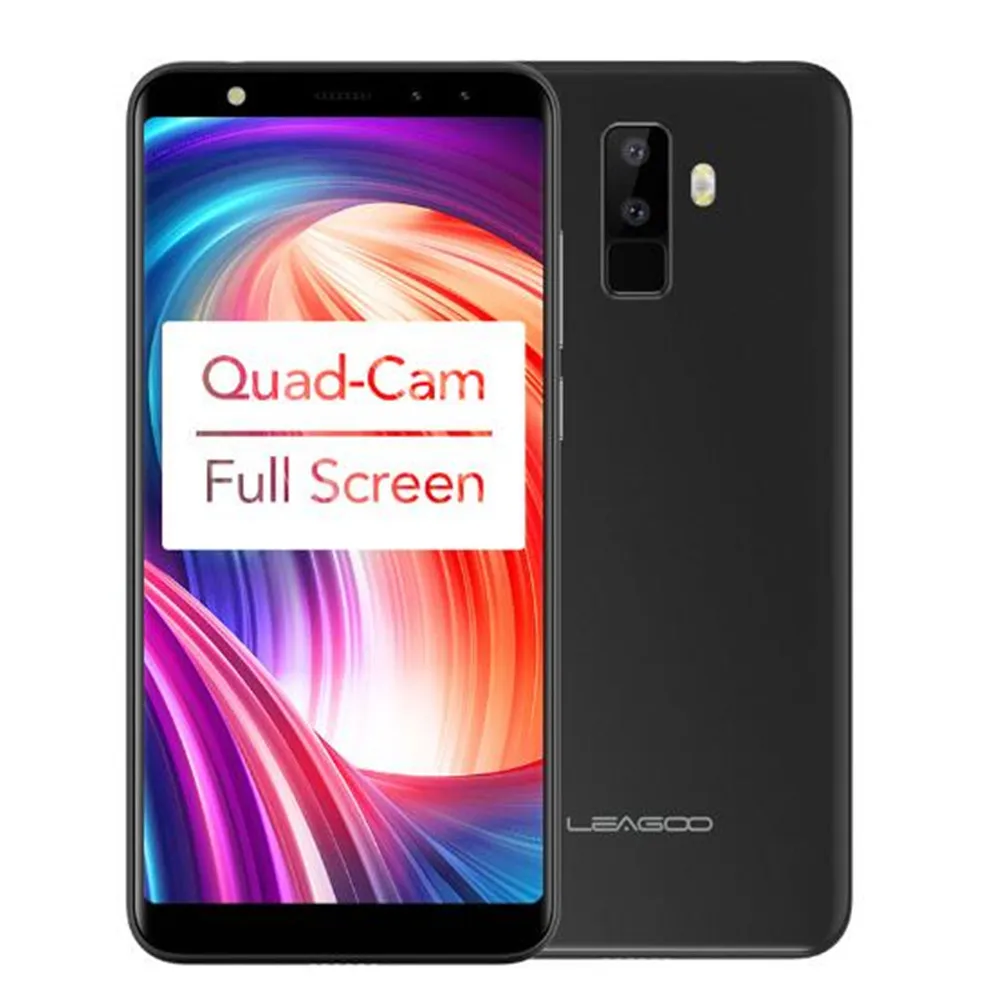 LEAGOO M9 смартфон с 5 дюймовым дисплеем четырёхъядерным процессором MT6580A ОЗУ 2 Гб ПЗУ