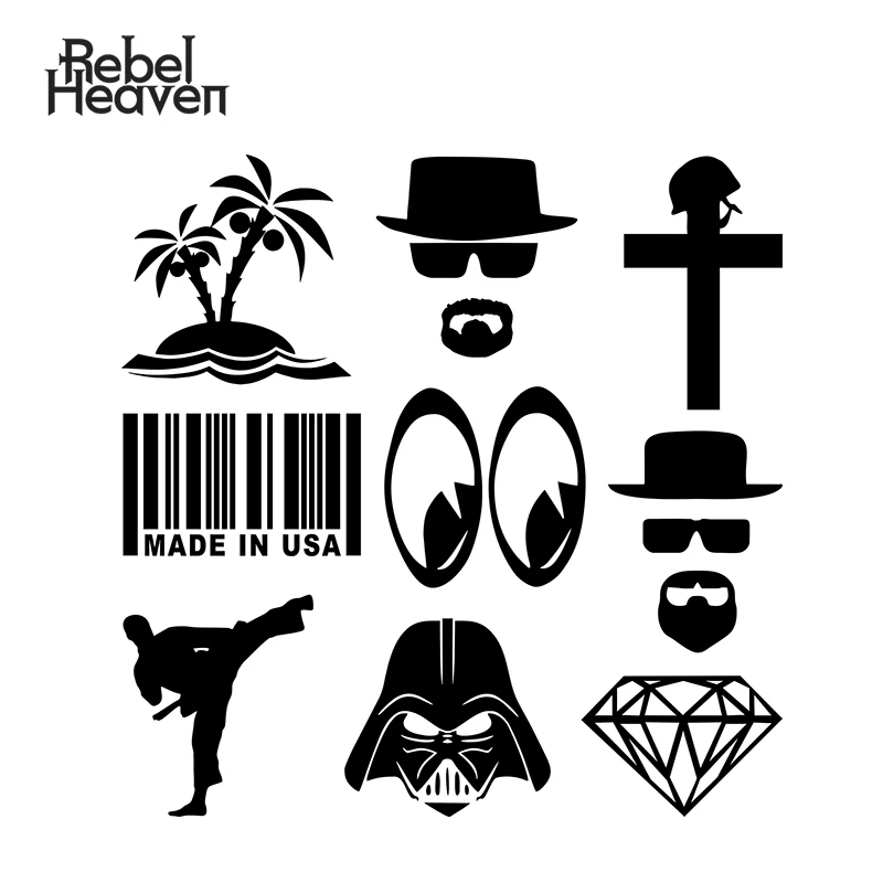 Rebel Heaven забавный стикер для автомобиля JDM мультфильм милые глаза Сделано в США