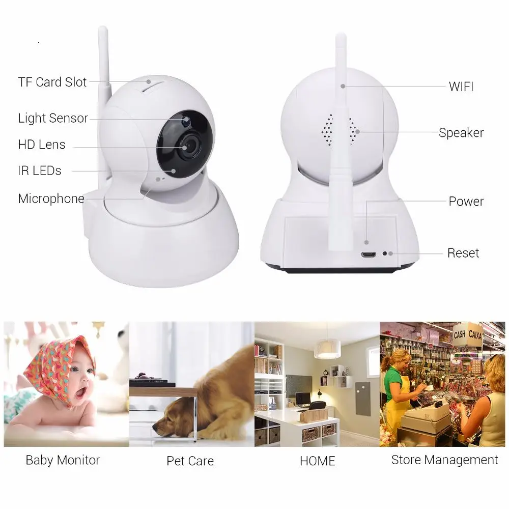 OLOEY 720P IP камера 1200tvl видеонаблюдения PTZ камеры Camara iOS Android Удаленный просмотр Wifi |