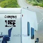 Палатка для кемпинга, виниловая художественная наклейка для дома на автомобиле, дверь, наклейки для кемпинга, трейлер для путешествий