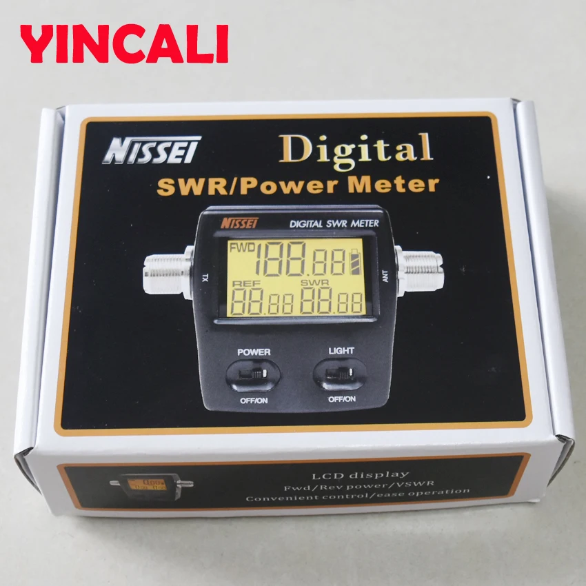 2 шт./лот цифровой SWR стоячая волна соотношение измеритель мощности RS-50 SWR метр 125-525 МГц для измерения частоты и выходной мощности