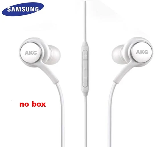 white no box Samsung AKG EO-IG955 наушники 3,5 мм наушники-вкладыши с микрофоном Проводная гарнитура для samsung Galaxy S8 S9 s10 huawei xiaomi смартфон - Цвет: white no box