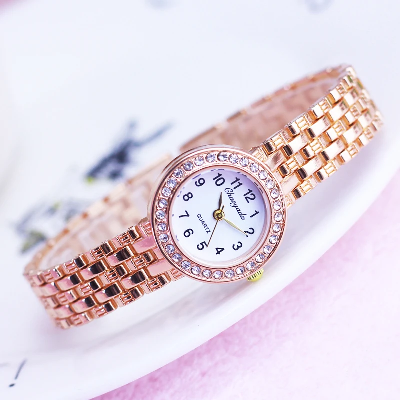 

women luxury rose gold dress quartz watches female girls fashion casual bracelet wristwatches lady personality clocks waterproof