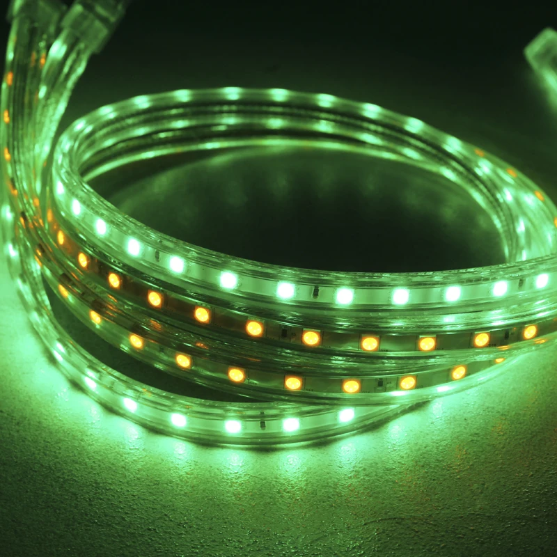 LED Strips 5050 SMD 60Leds/m 1m 5m 10m 15m 20m Waterproof AC220V Cu or Al Wire Flexible Lighting +Power Plug Led Lights Strip | Лампы и