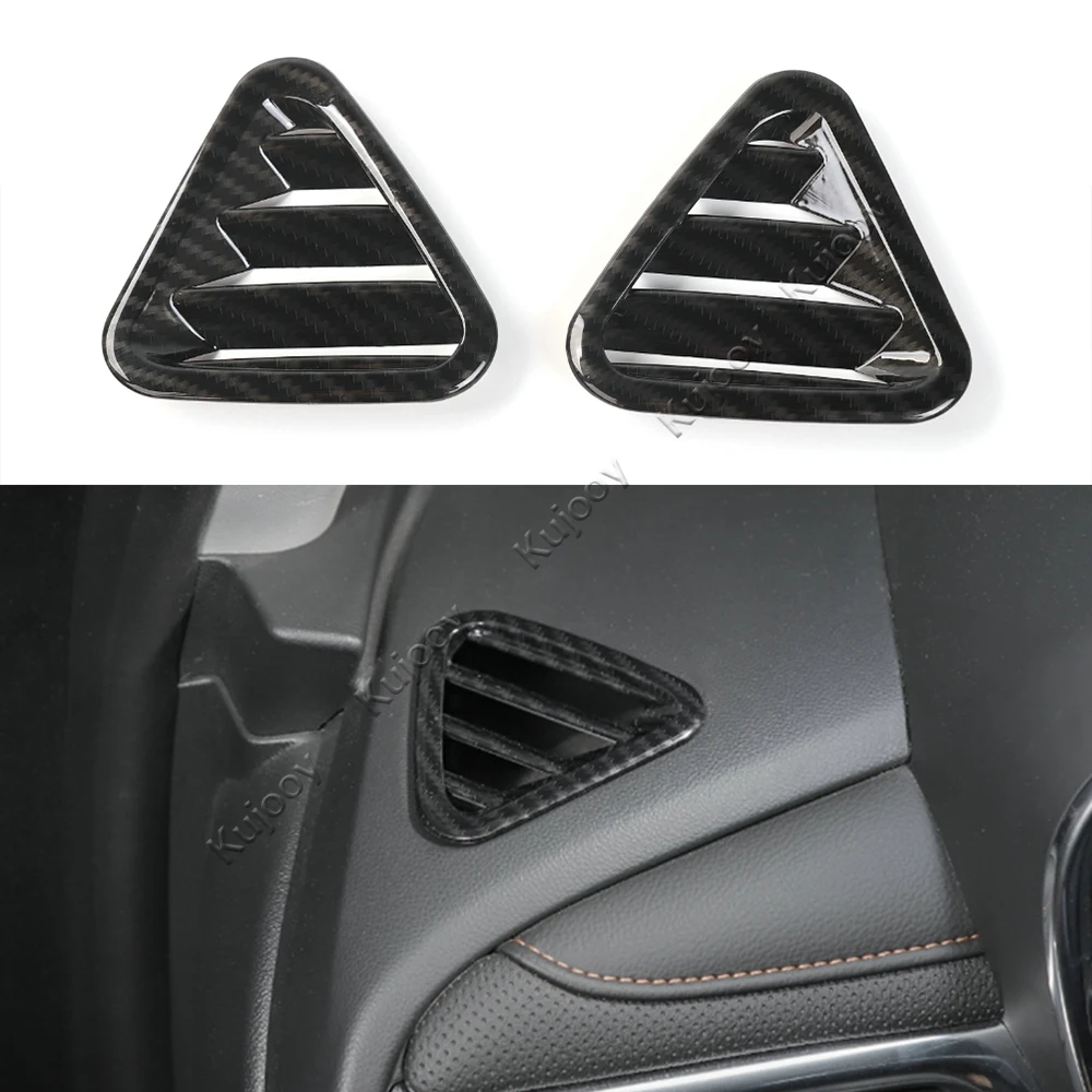 Matt/ Carbon Fiber Grain/ Wooden Grain ABS Dashboad Upper Air Outlet Vent Decor Frame Cover Trim For Chevrolet Equinox 2017+ | Автомобили