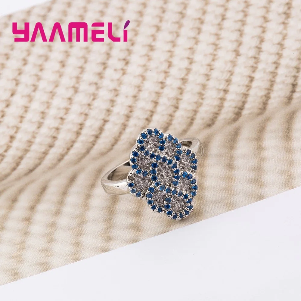 Top Quality Women Ring 925 Sterling Silver Accessories Pave Small Crystal Stone Beautifully Wedding For Ladies | Украшения и