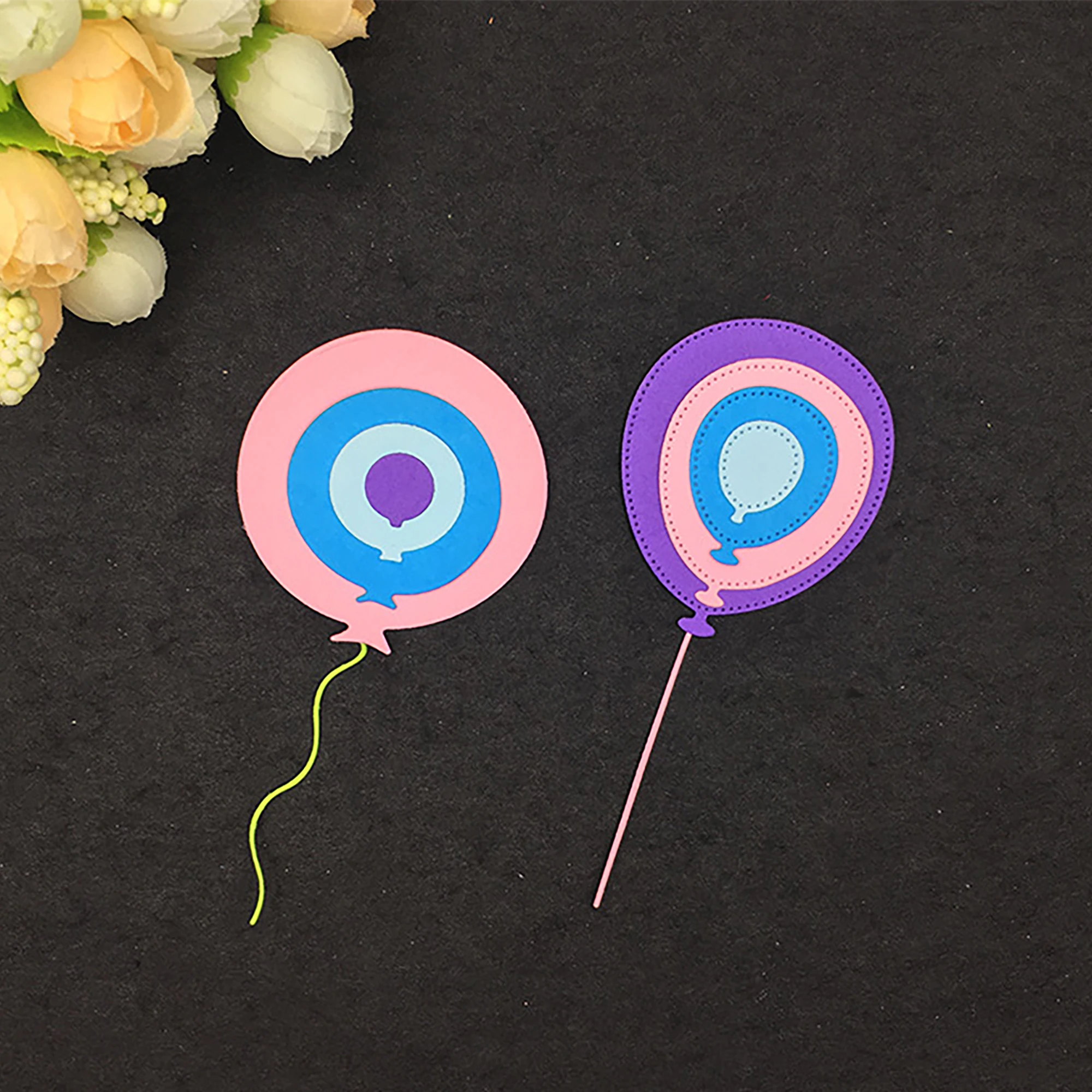 Love Balloon металлические режущие штампы дизайн сердца скрапбукинг тиснение