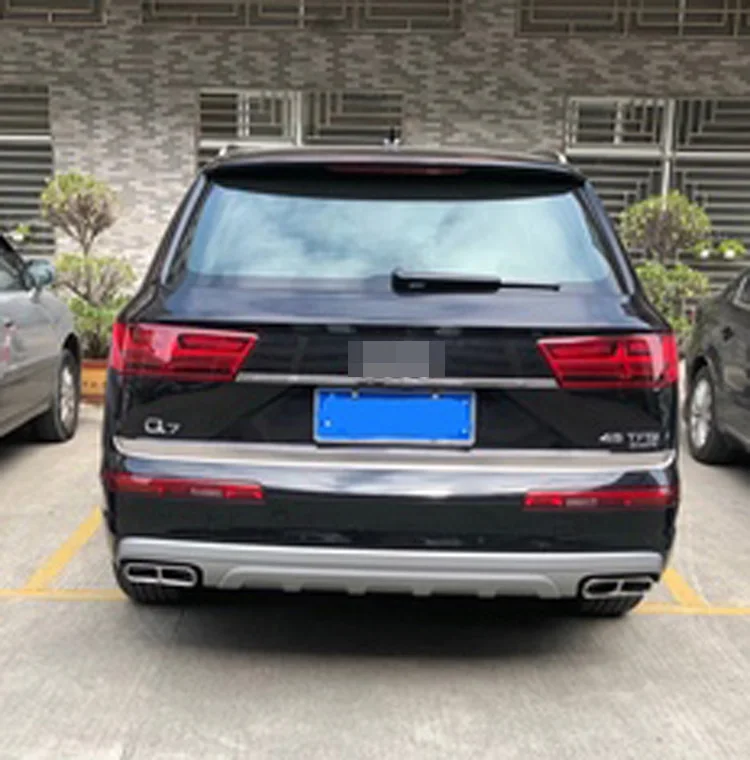 Для audi q7 4 м глушитель выхлопной трубы из нержавеющей стали выхлопной глушитель выхлопной трубы крышки автомобильные аксессуары