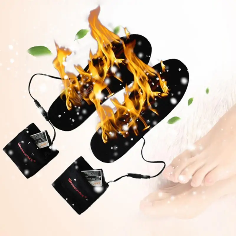 Электрические стельки с подогревом из ЭВА зарядкой через USB зимние сохраняют