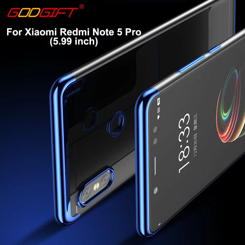 GodGift Xiaomi Redmi Note 5 Pro Чехол 99 дюйма роскошный Note5 силиконовый мягкий чехол для Xiomi