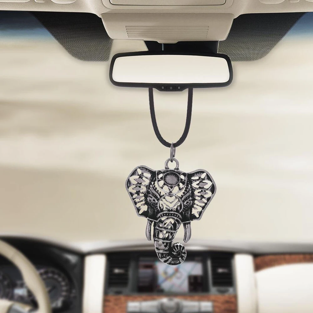 

Elephant head nose Car Pendant styling Rearview Mirror Decoration Auto Hanging Ornament Automobiles Interior Accessories Gifts