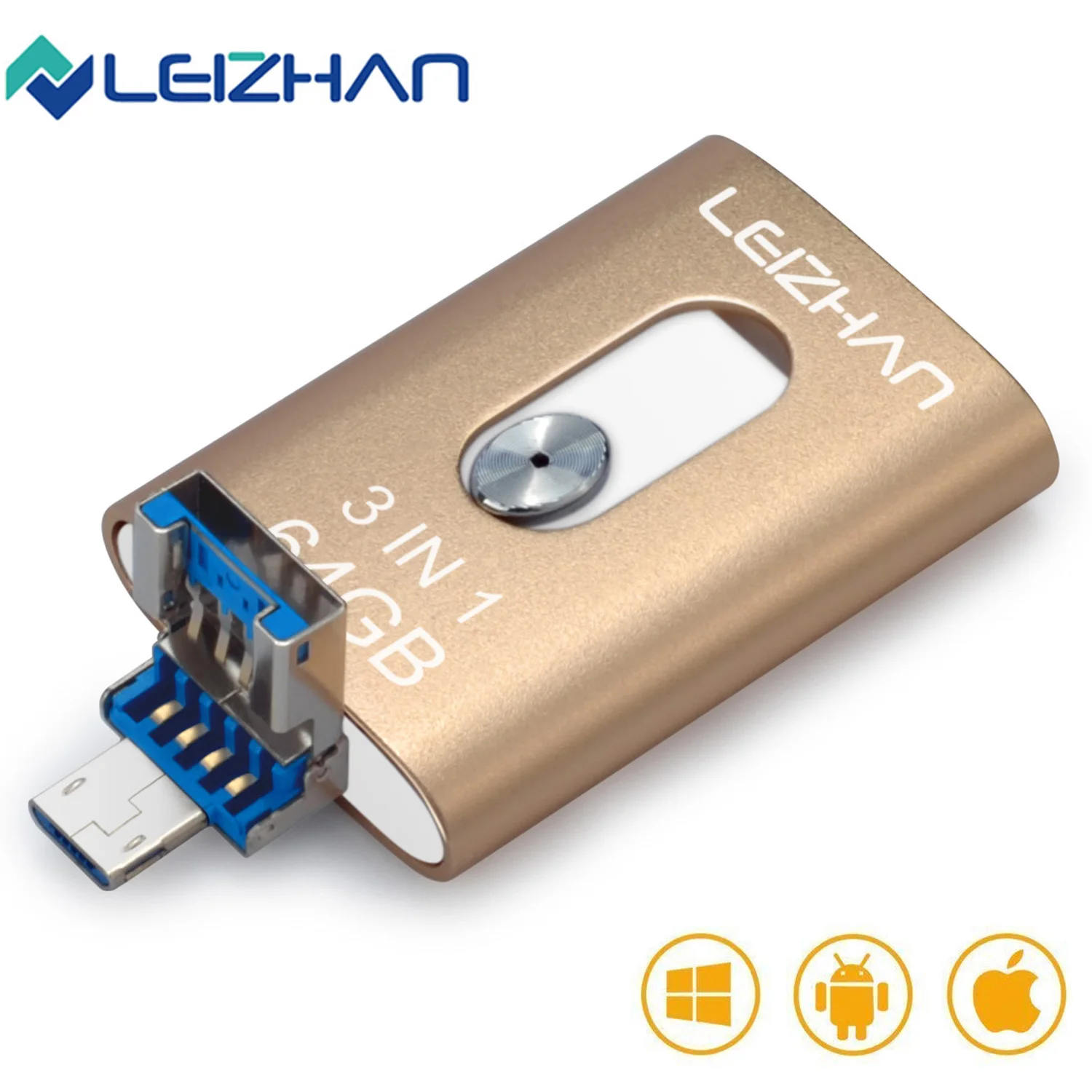 USB флеш накопитель 3 в 1 128/64/32/16 ГБ Usb 0|USB флэш-накопители| |