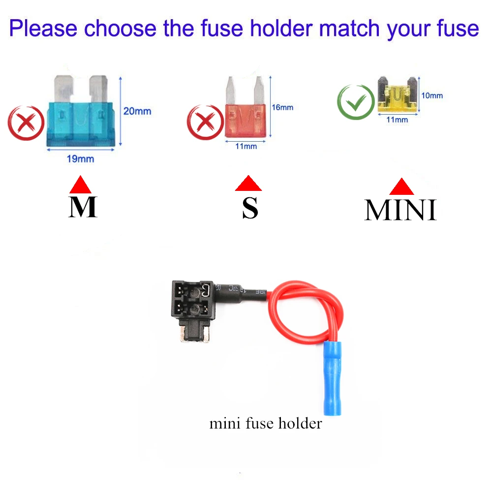 1 шт 12V Мини маленький средний держатель предохранителя добавить a цепи