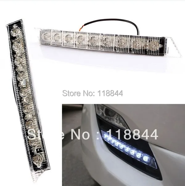 Светодиодными фарами дневного света Противотуманные светильник комплект Евро DRL