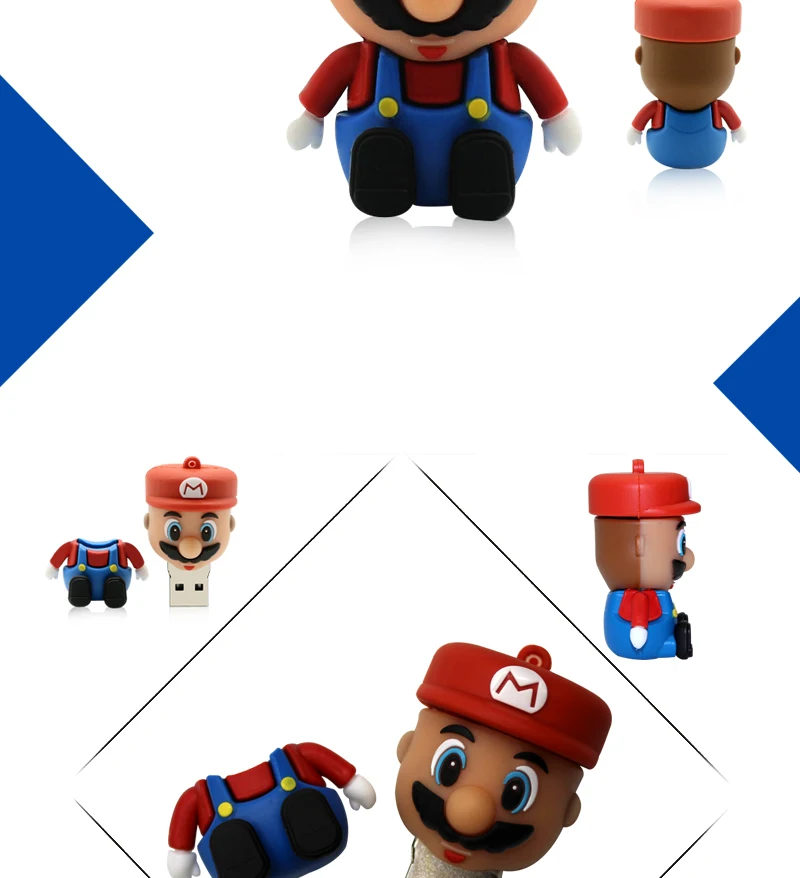 Флеш-накопитель Super Mario usb 4 ГБ 8 ГБ 16 ГБ 32 ГБ 64 ГБ флеш-накопитель флешки, usb флеш-карта для планшетных ПК