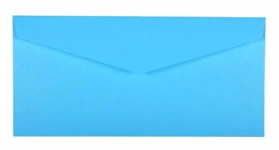 50 шт 22x11 см(8," x 4,3") цветной бумажный конверт для приглашения на свадьбу конверты органайзер для карт - Цвет: Blue