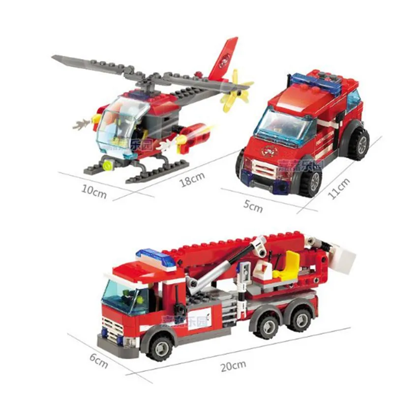 774 шт бренд совместимый городская пожарная часть строительные блоки игрушка