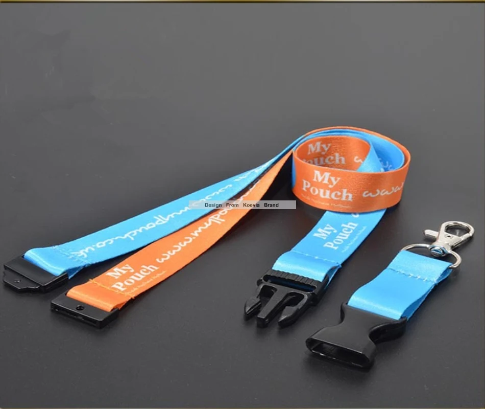 

Cheap Custom logo Safety Breakaway lanyards buckle /heat transfer bluecolor Printed business Neck Lanyard Key Strap