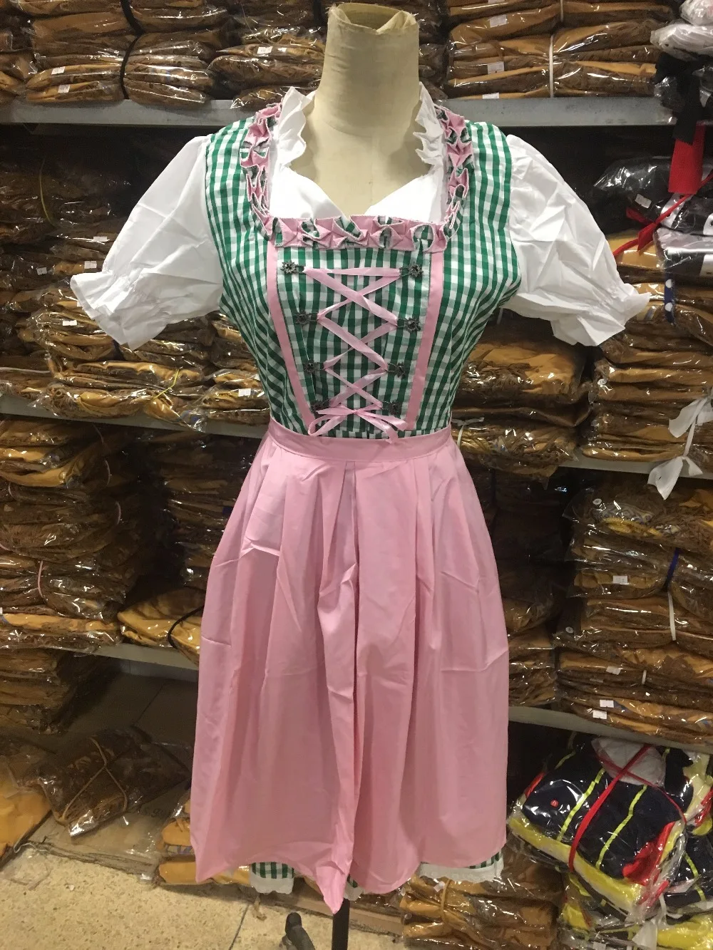 3XL костюм немецкая девушка пива Fraulein дирндль Октоберфест Хэллоуин наряд баварский