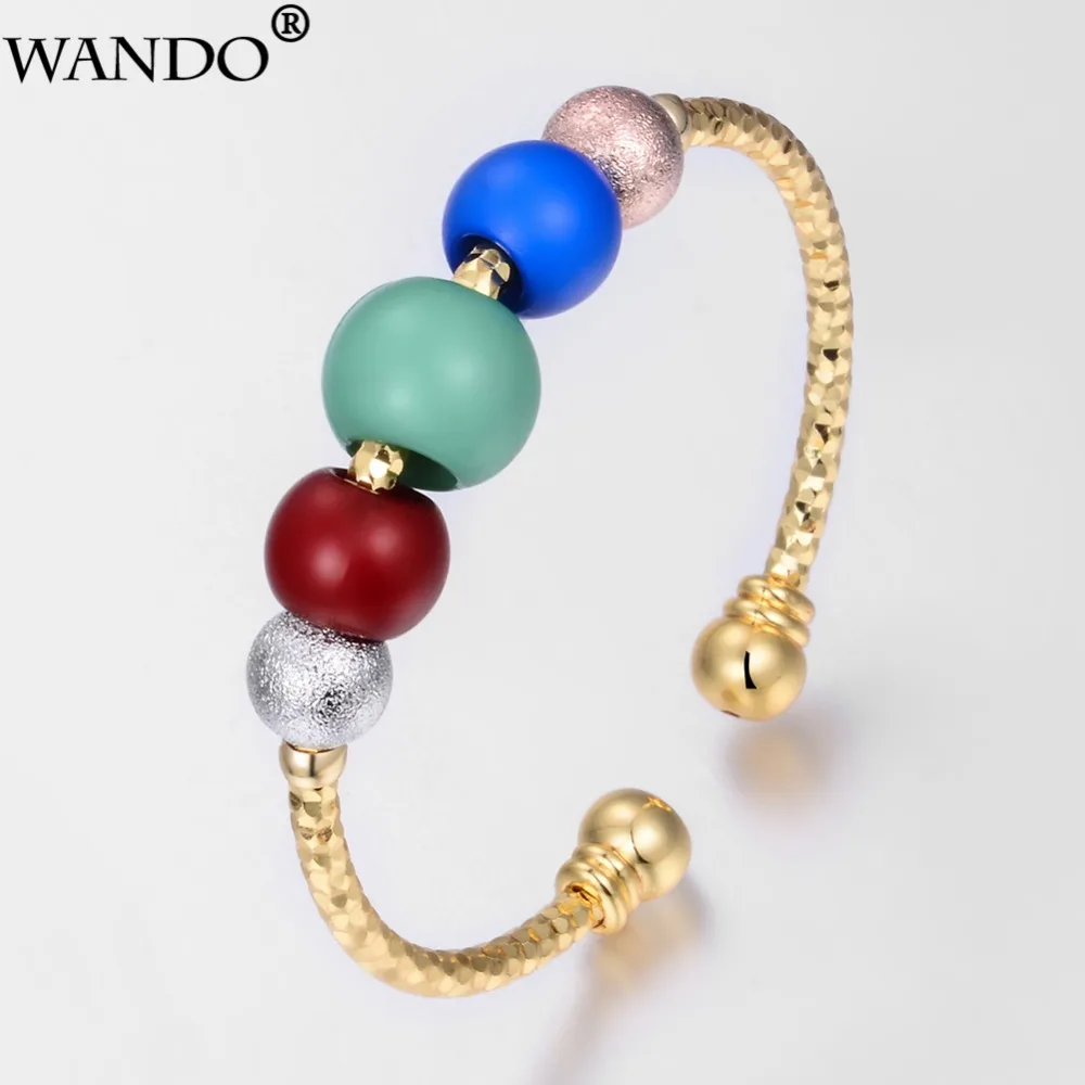 Wando 1 шт. детские браслеты для девочек милый золотой браслет-Талисман из бусинок