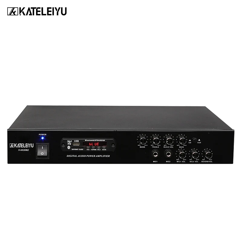 Усилитель 602 Беспроводной Bluetooth Встроенный fm радио USB SD карта MP3 Воспроизведение
