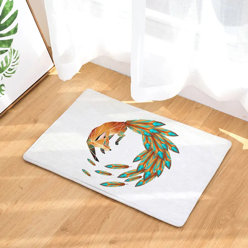 Monily Водонепроницаемые Anti Slip Коврик Простые Животные Картины Ковры Спальня