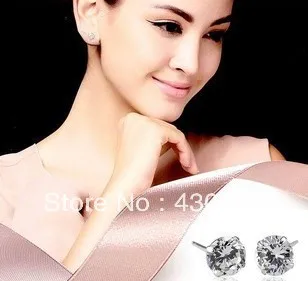 2013 fashion stud earring for women . 925silver with high class crystal elegant and simple style | Украшения и аксессуары