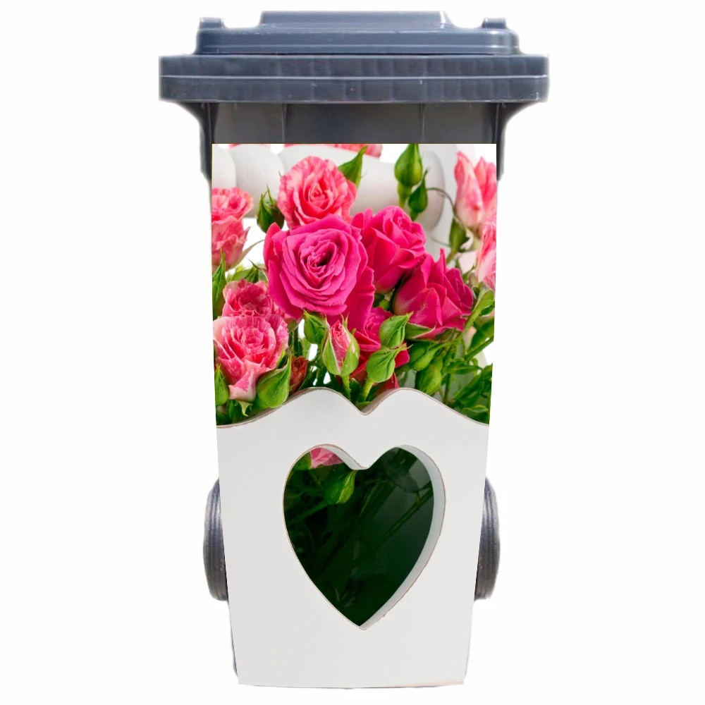 DIY 3D Love Цветочная корзина съемный водостойкий стикер этикеты Для Мусора для