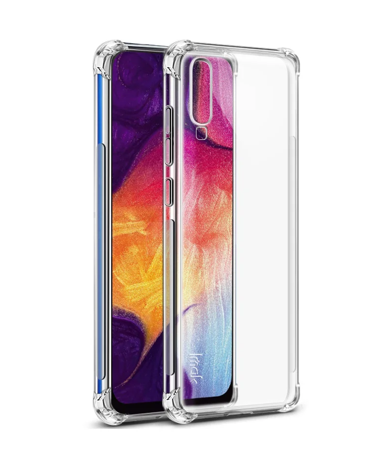 Мягкий силиконовый чехол Imak Для Samsung Galaxy A70 A50, противоударный чехол с подушками безопасности для Samsung Galaxy A30 A20 A60 M30 A40S A 70 50