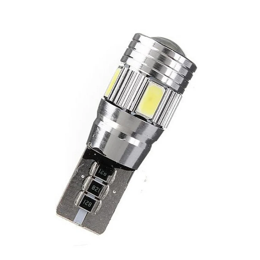 10 шт Алюминий тела 5630 COB T10 авто светодиодный лампы светильник W5W 194 192 158 168 921 с can bus