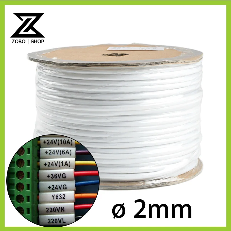 2 мм ПВХ Кабель Рукав маркер почерк пустой для обойма печатный станок|cable faceplate|marker