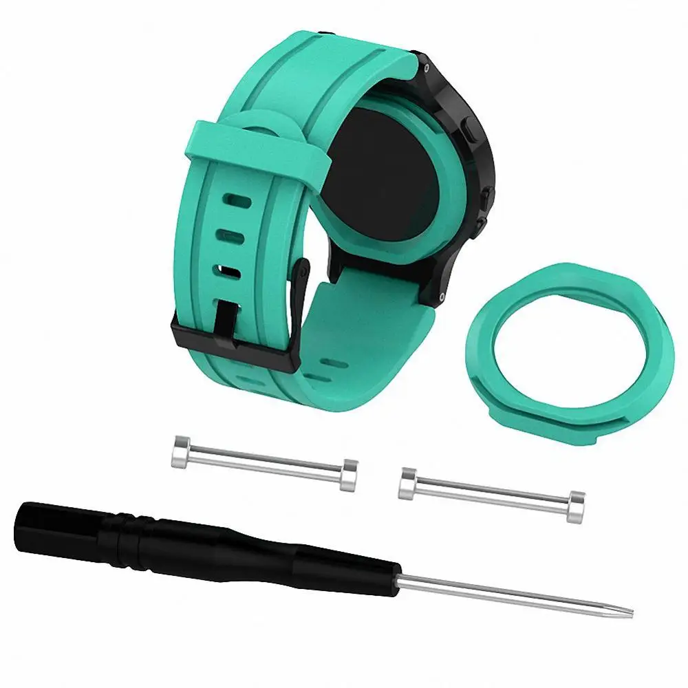 Teal Сменный силиконовый ремешок для часов браслет часы с черной пряжкой для Garmin Forerunner 225 w ИНСТРУМЕНТ - Цвет ремешка: Teal