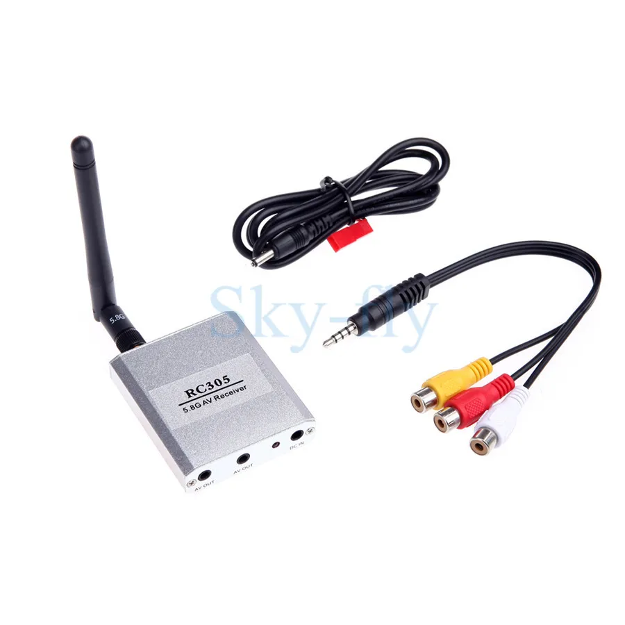 Sky-fly 5.8G Wireless FPV RX Receiver 5.8GHZ 8CH Audio/Video Receiver RC305 FPV TX Transmitter