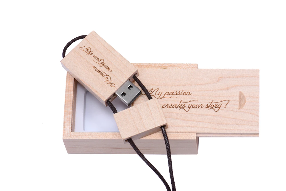 POWERONE Nutural деревянный USB флеш-накопитель ремешок деревянная Флешка 8 ГБ 16 ГБ 32 ГБ флеш-накопитель карта памяти U диск логотип клиента
