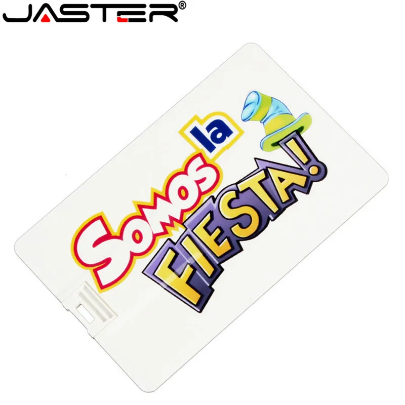 Usb флешка JASTER на заказ белая карточка флэш накопитель 4 32 Гб для подарочного