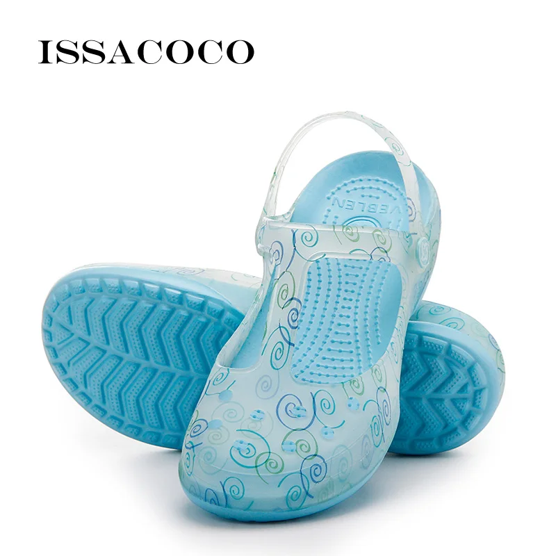 ISSACOCO/тапочки; женские сандалии; женские летние туфли на танкетке; Sandalias Terlik Pantufa sandalia feminina