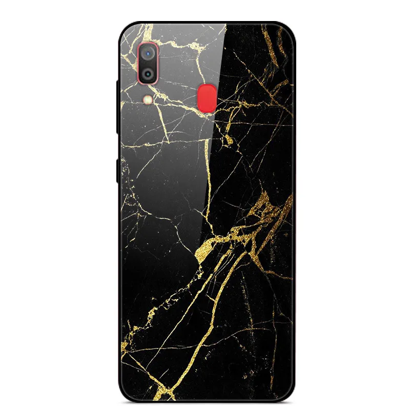 16 Чехол из закаленного стекла для Coque samsung A70, мягкий чехол-бампер, 3D Рисунок кошки, Funda для samsung Galaxy A70 A 70, чехол для телефона - Цвет: 16
