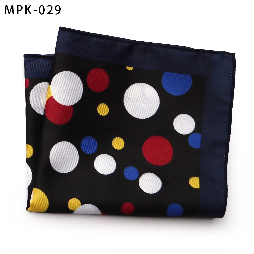 Новинка, модный мужской платок, карманный, квадратный, популярный, 25X25 см, большой, мужской, с узором пейсли, в горошек, нагрудные Платки для свадьбы, мужской костюм - Цвет: MPK-29