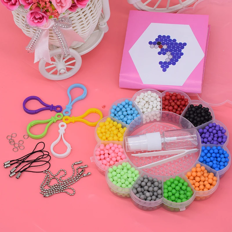 2000 шт водяных бусин, игрушки для детей, Pegboard, подарок для девочек, Orbits, сделай сам, набор бусин, мелкая моторика, рукоделие, творчество