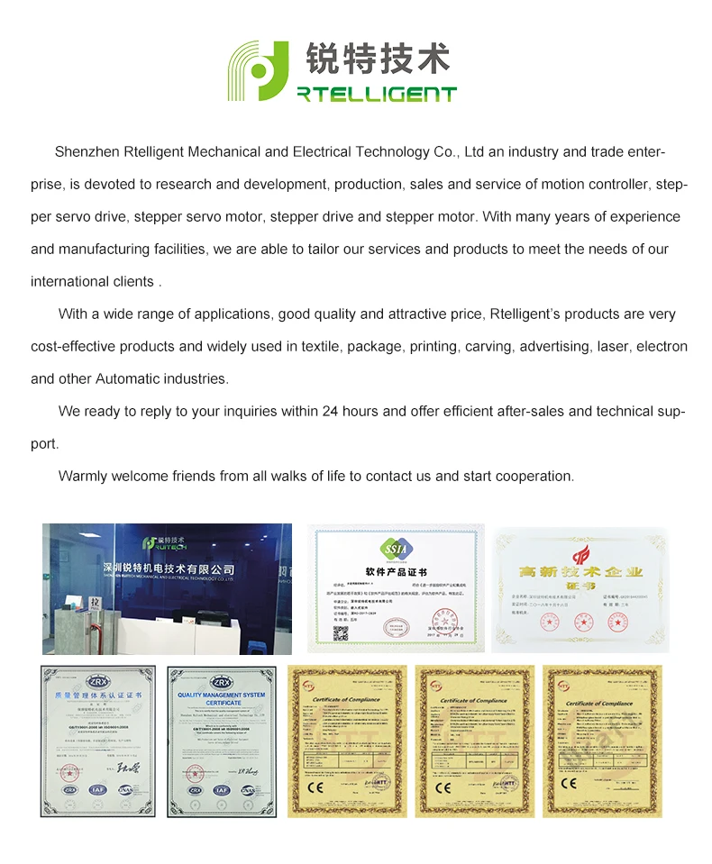 Rtelligent Nema 34 4.0N.M замкнутый контур шаговый двигатель с Nema34 20-50VDC замкнутый контур шаговый двигатель драйвер шаговый Драйвер ЧПУ комплект