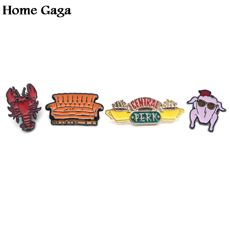 Homegaga друзья ТВ-шоу цинковые булавки para рюкзак pride Одежда металлическая медаль для сумки рубашки шляпы значки броши для мужчин и женщин D1466