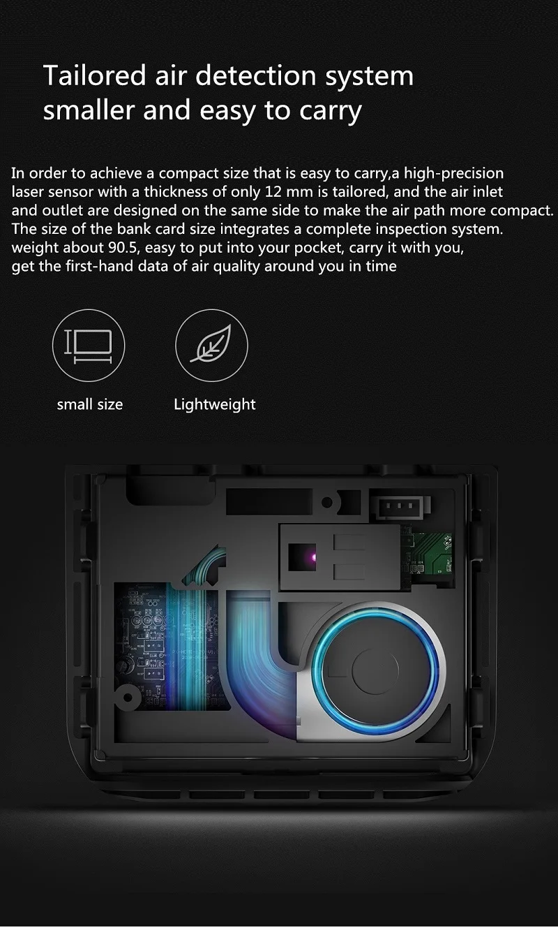 Xiaomi Mijia Smartmi PM2.5 детектор воздуха портативный чувствительный Mijia тестер качества воздуха светодиодный экран трехцветный цифровой индикатор