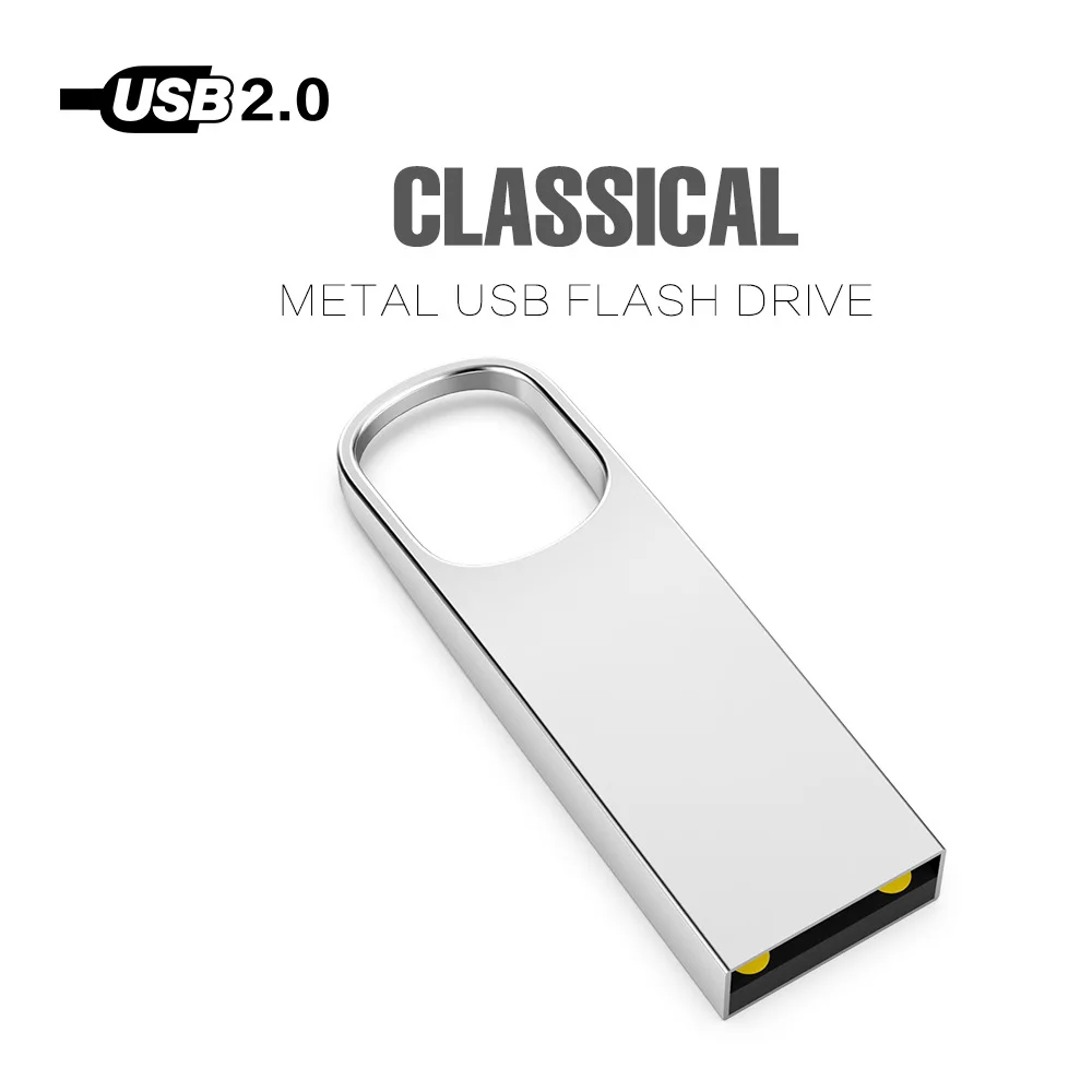 Водонепроницаемый металлический флэш накопитель USB 8 ГБ 16 32 64 128 cle Usb флеш памяти