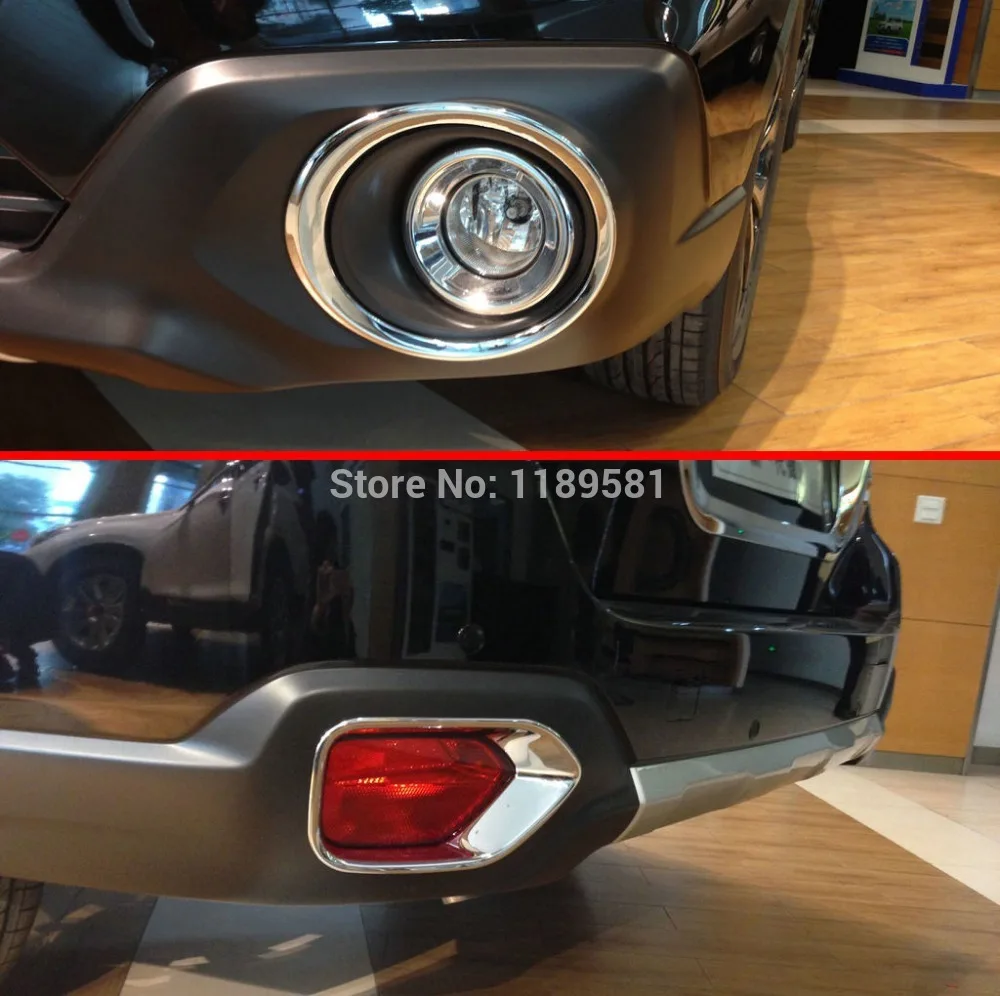 Накладки на передние и задние противотуманные фары для Subaru Outback 2015 2016 2017 ABS|abs